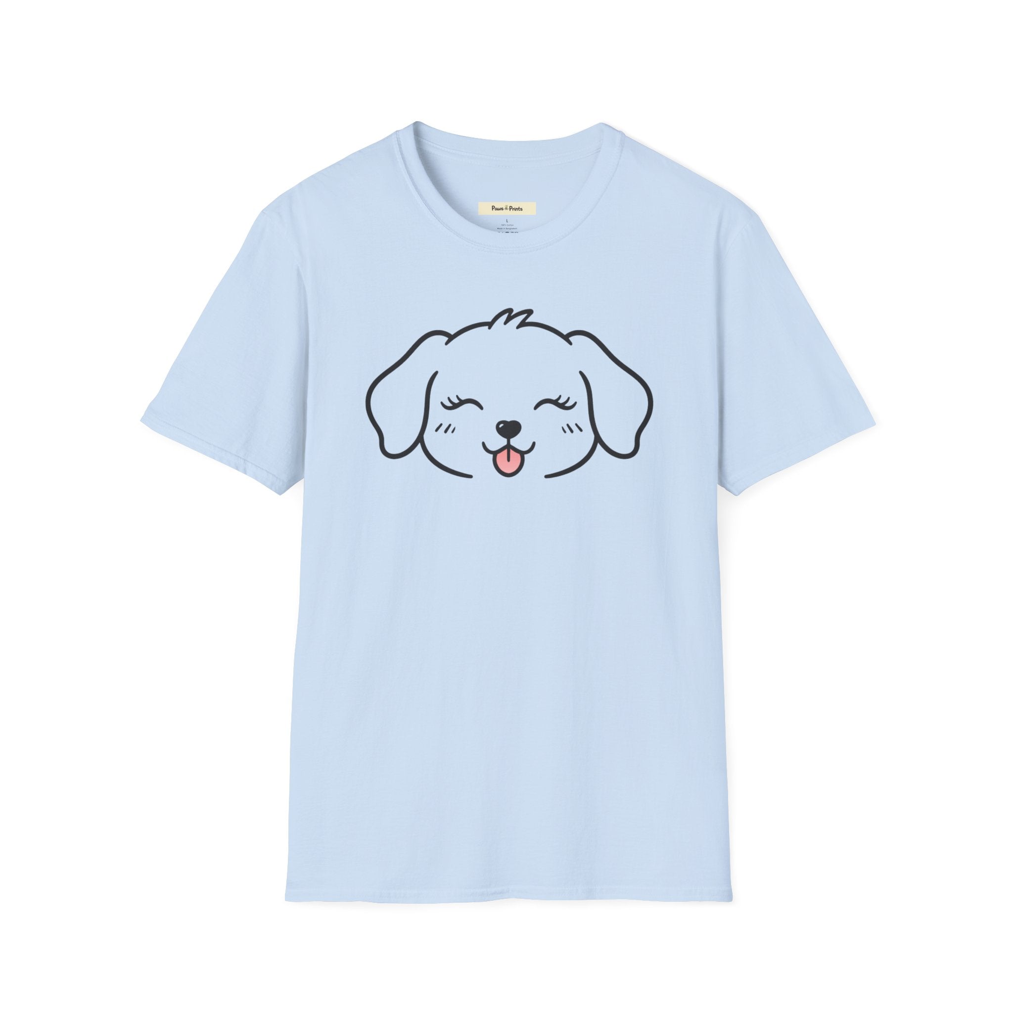 Happy Puppy Face Dog T-Shirt