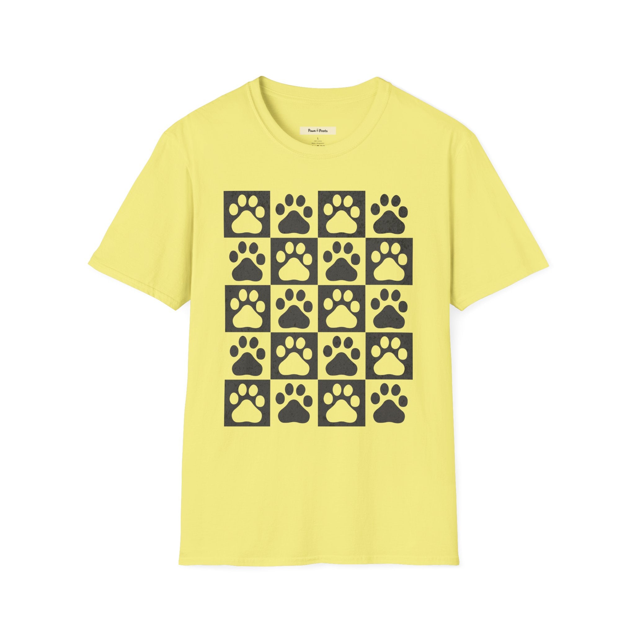 Dog Paw Chess Board T-Shirt