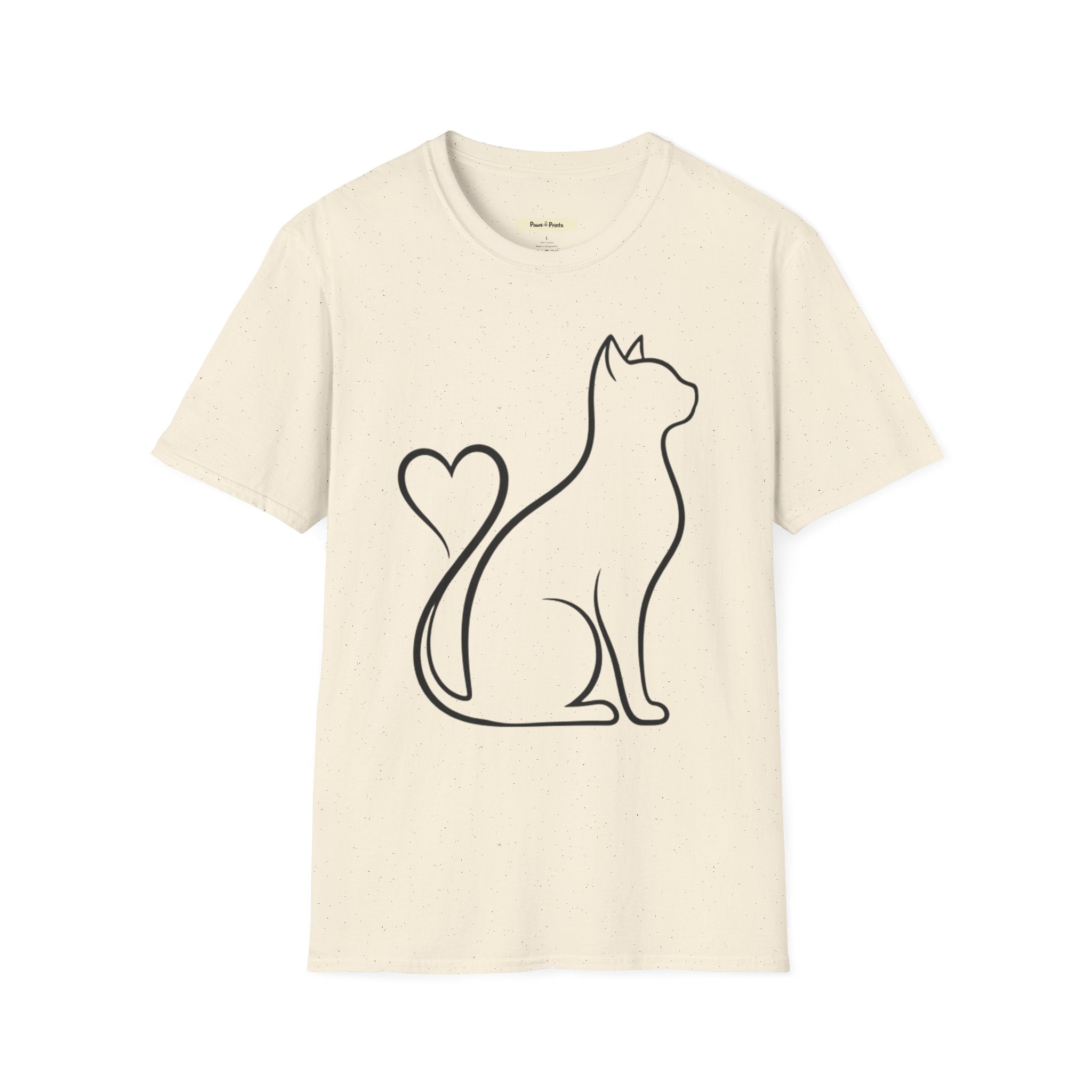 Cat Heart Tail T-Shirt