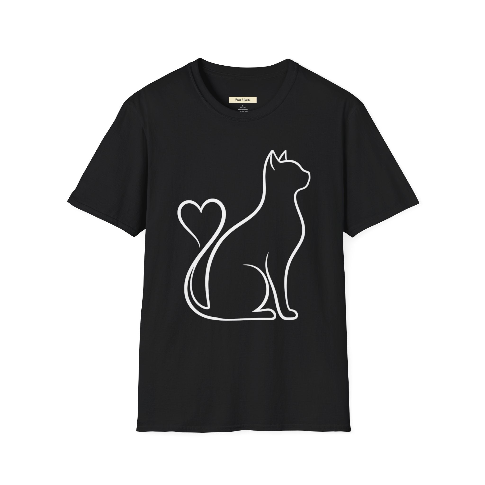 Cat Heart Tail T-Shirt