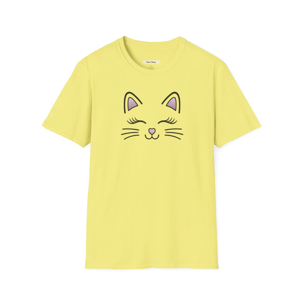 Happy Kittie Face Cat T-Shirt