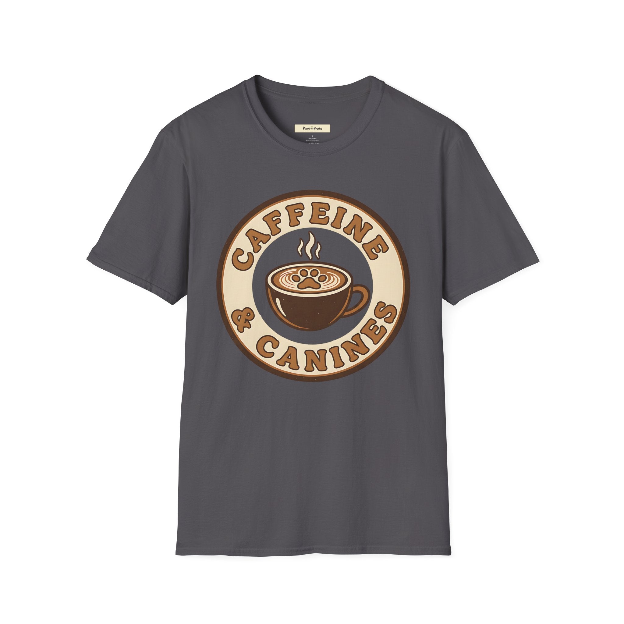Caffeine & Canines Dog T-Shirt