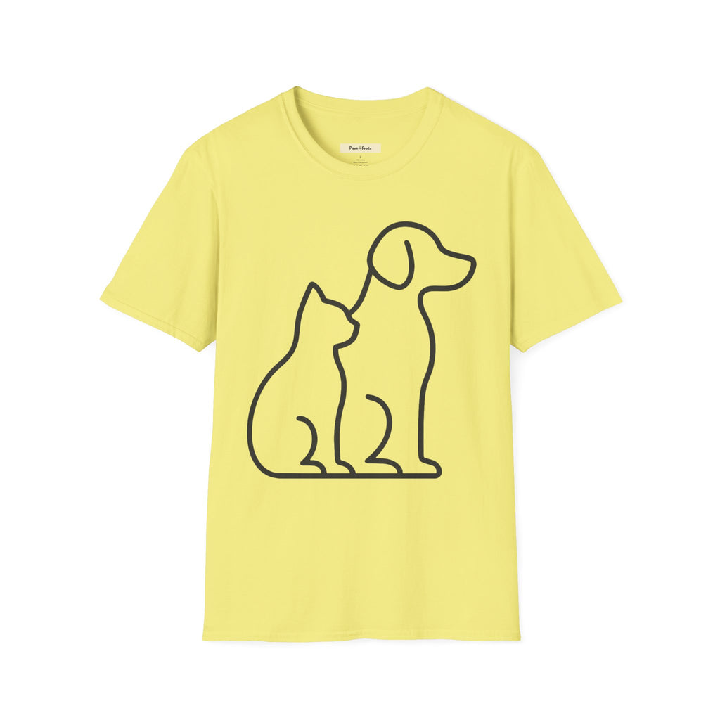 Puppy and Kitten Dog& Cat  T-Shirt