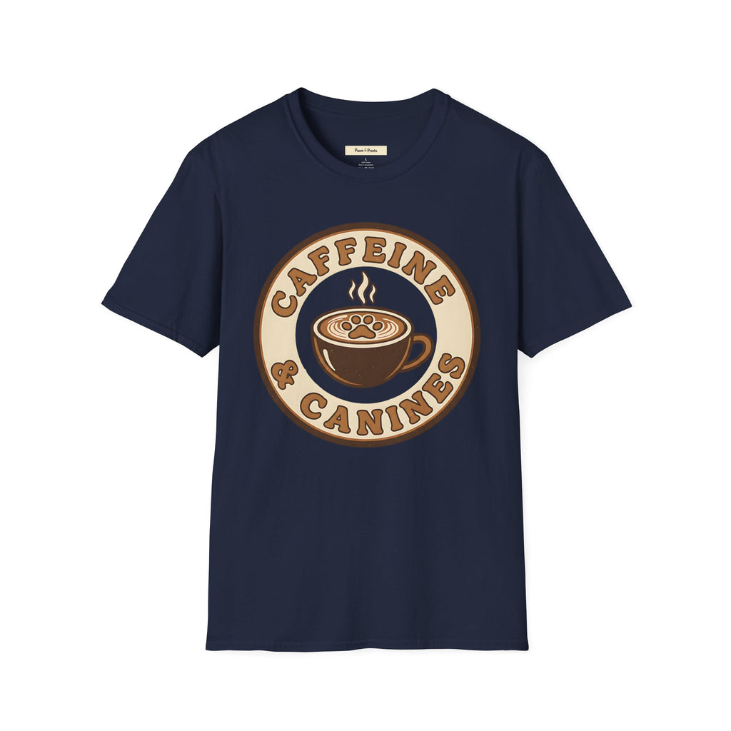 Caffeine & Canines Dog T-Shirt