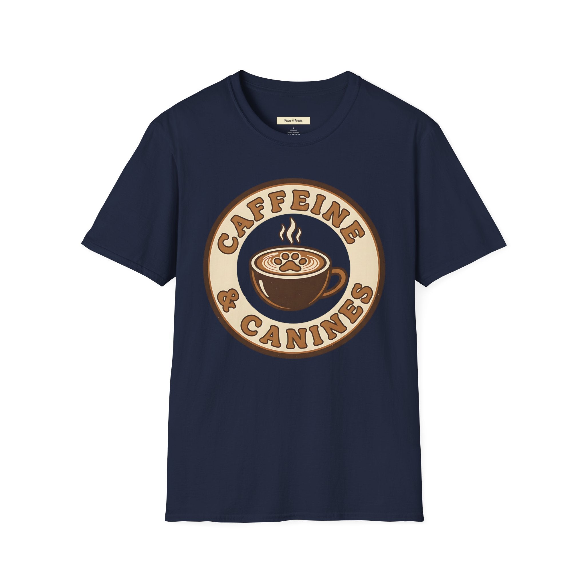 Caffeine & Canines Dog T-Shirt