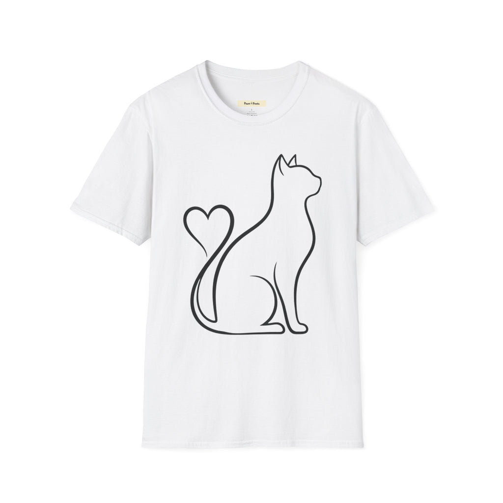 Cat Heart Tail T-Shirt