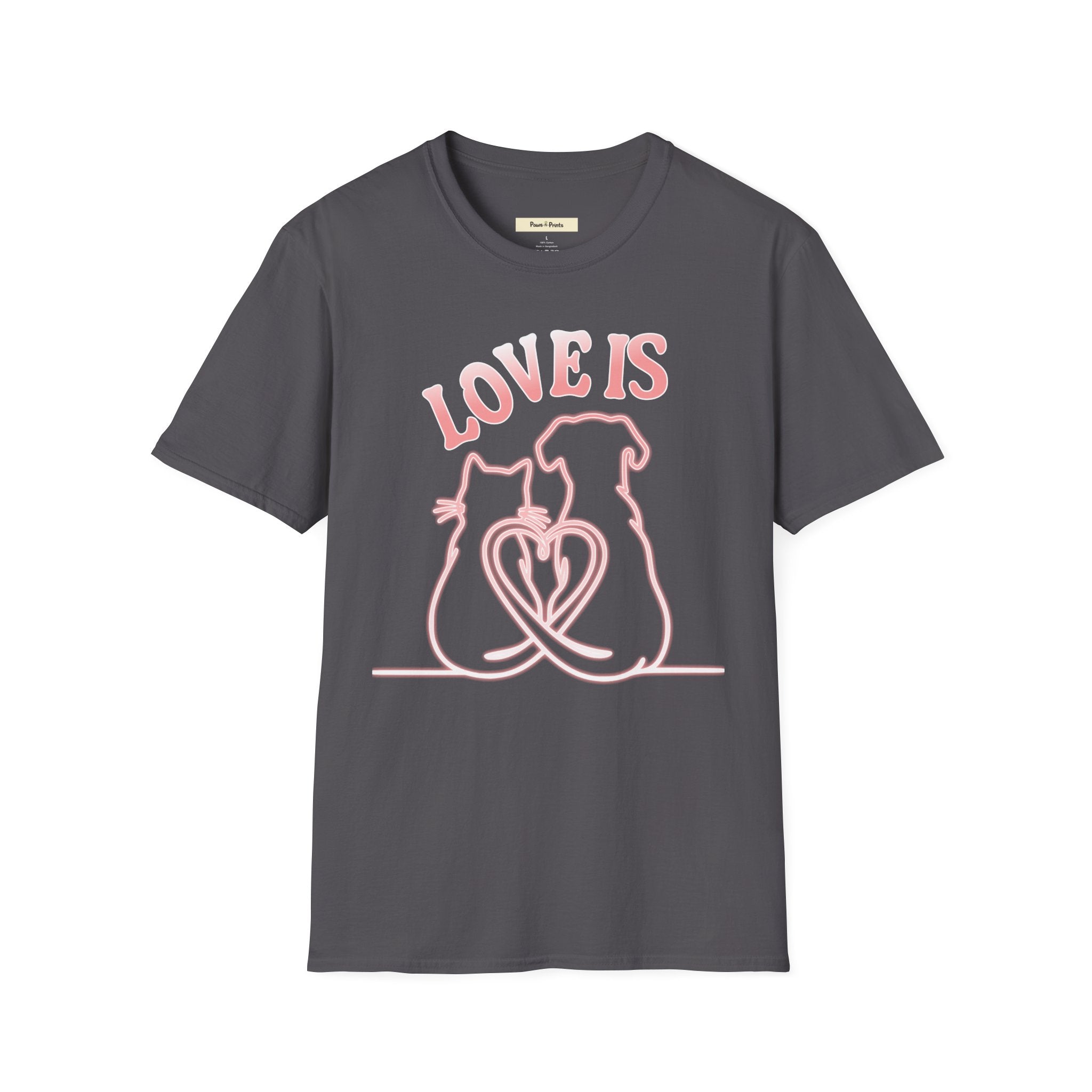 Love is- Cat and Dog T-Shirt
