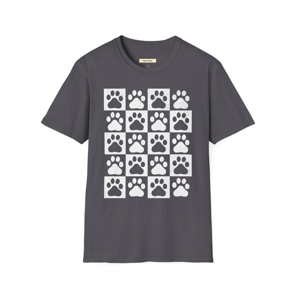 Dog Paw Chess Board T-Shirt