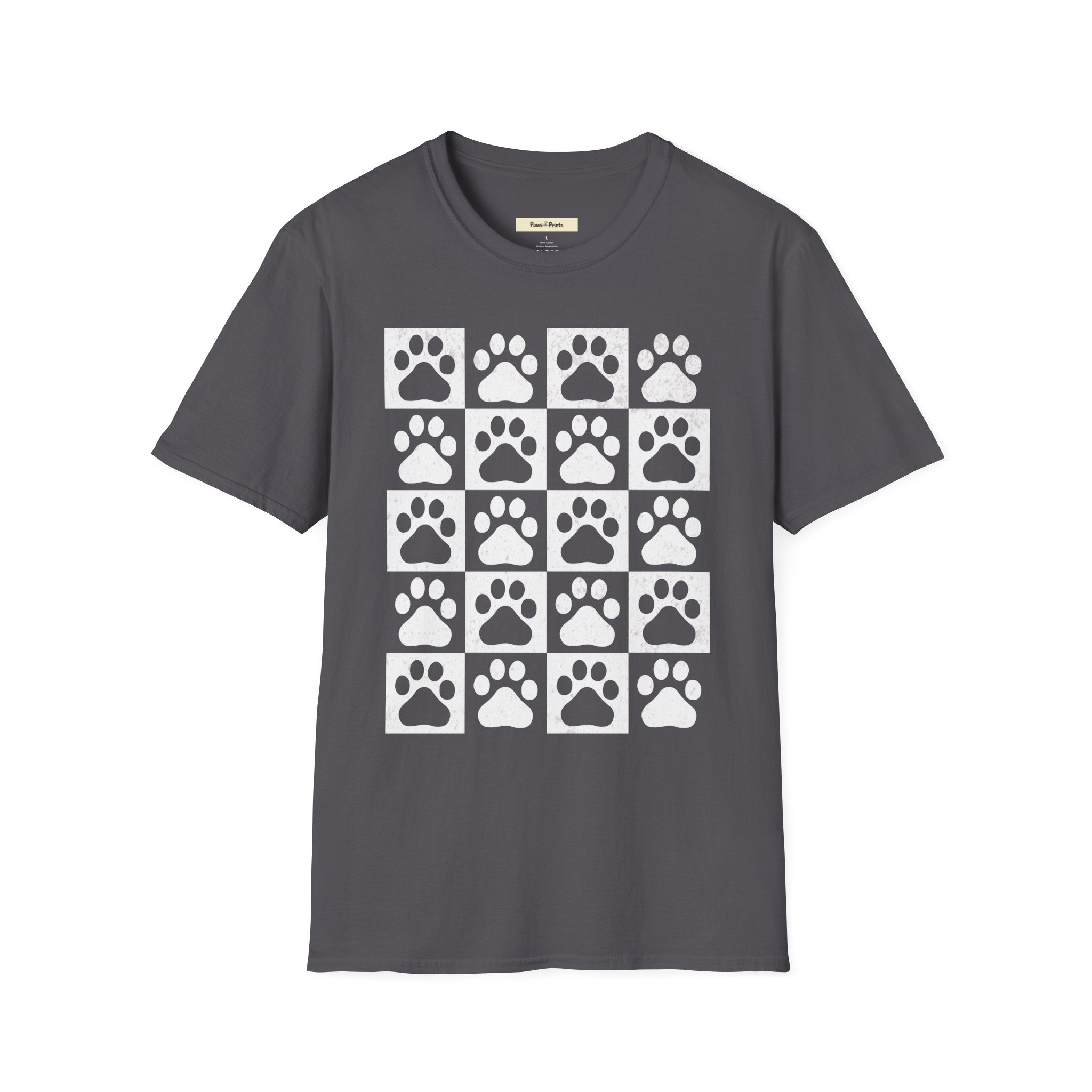 Dog Paw Chess Board T-Shirt