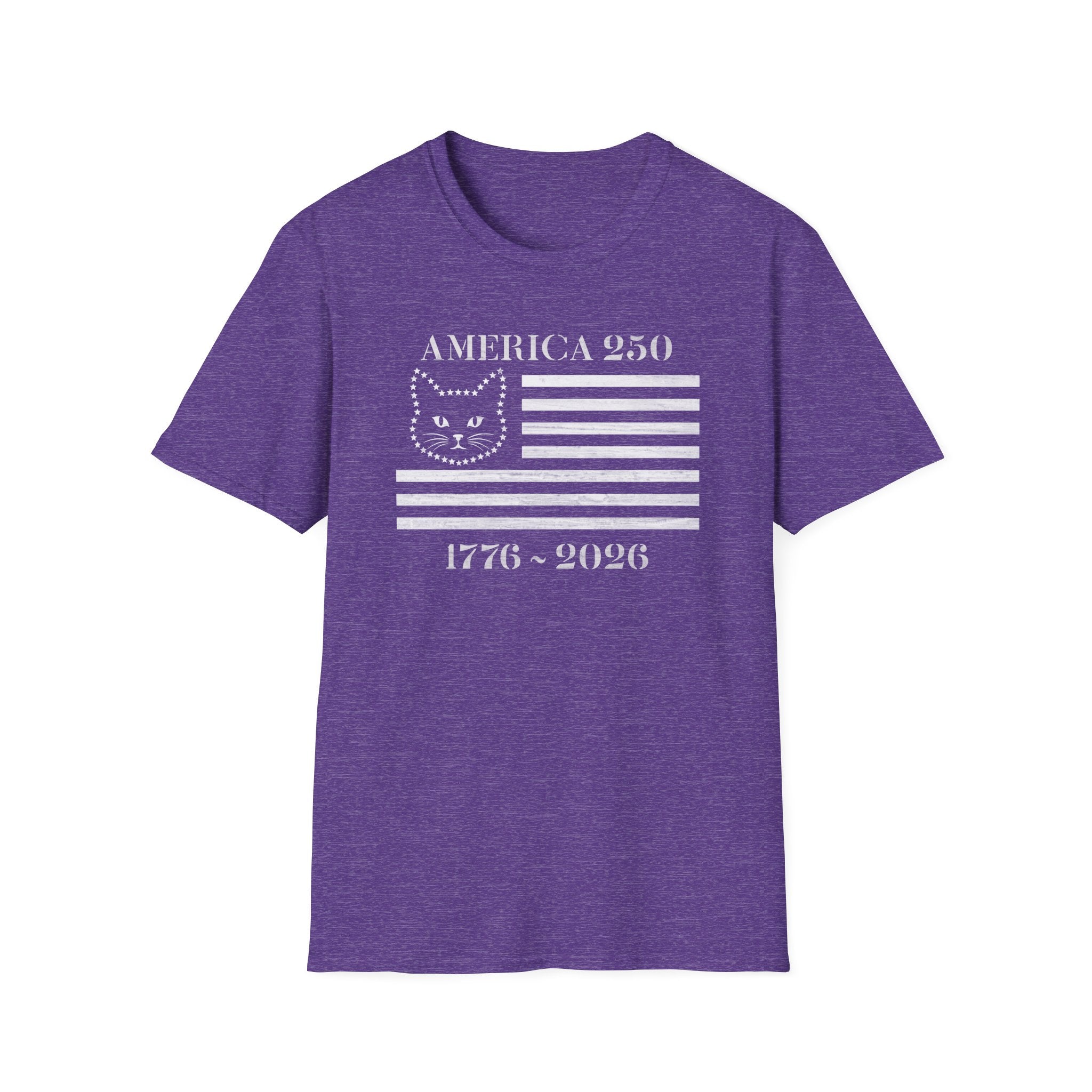 America 250 Kitty Flag- Dark T-shirt