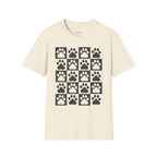 Dog Paw Chess Board T-Shirt