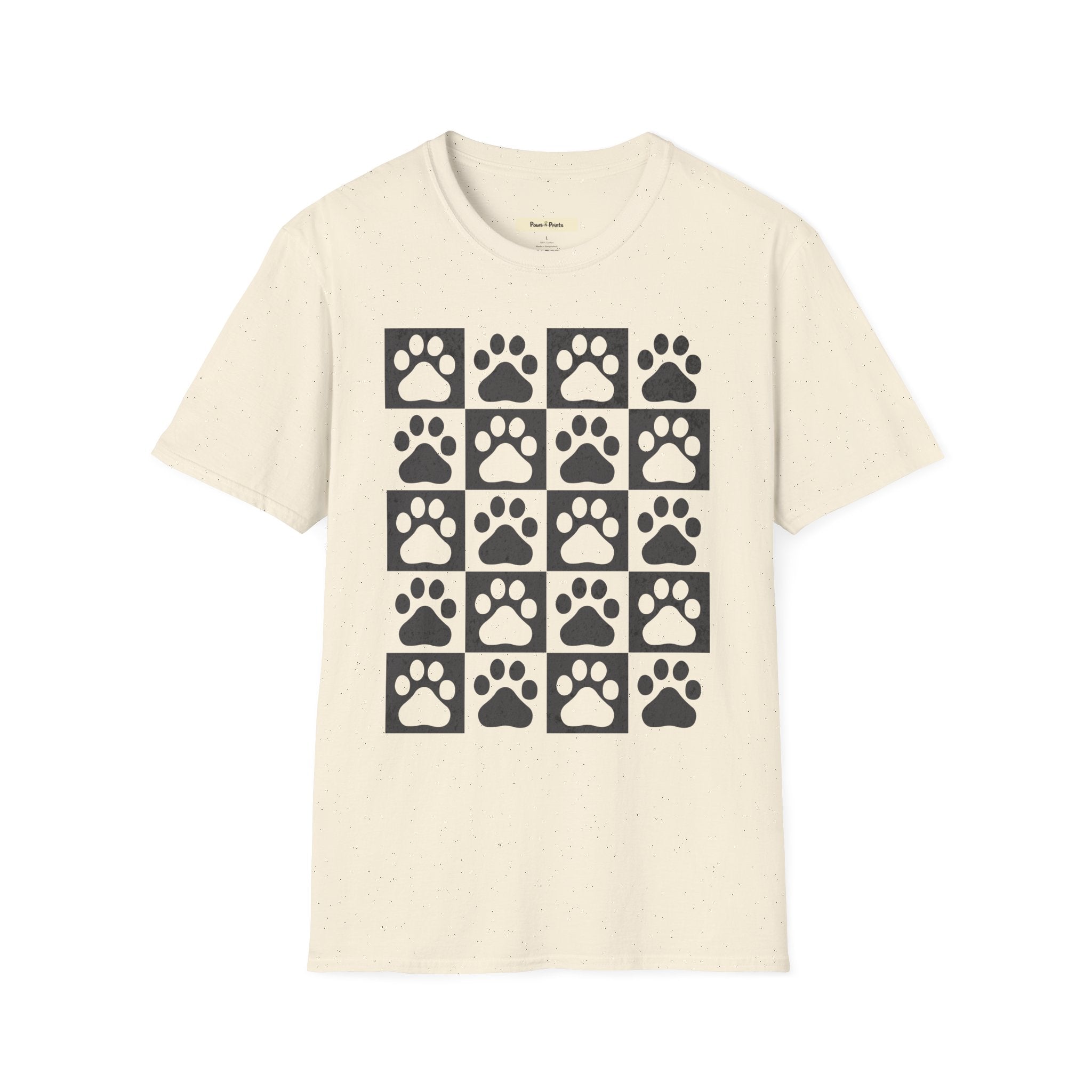 Dog Paw Chess Board T-Shirt