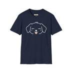 Happy Puppy Face Dog T-Shirt