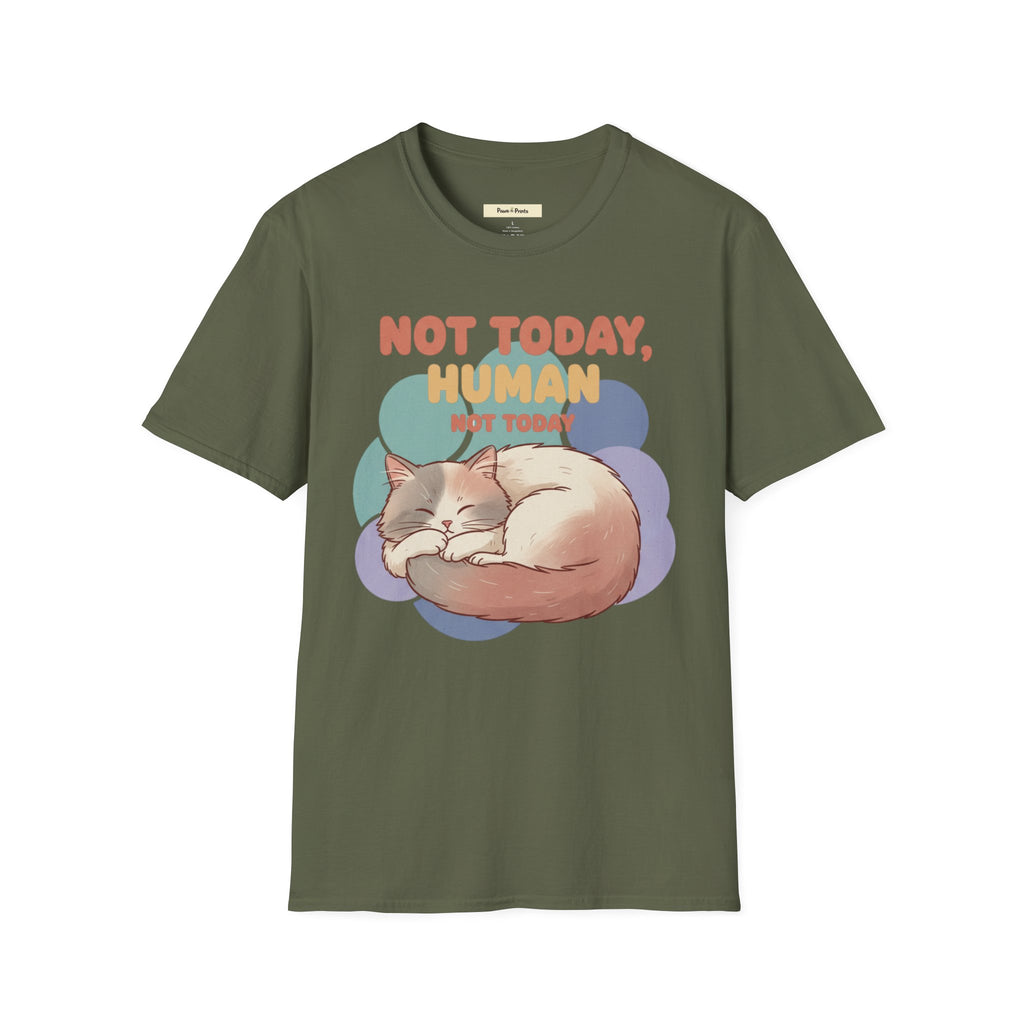 Not Today Human- Cat T-Shirt