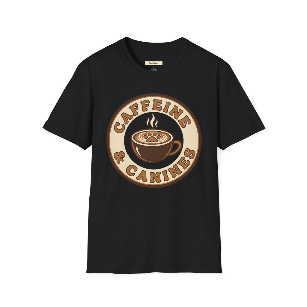 Caffeine & Canines Dog T-Shirt