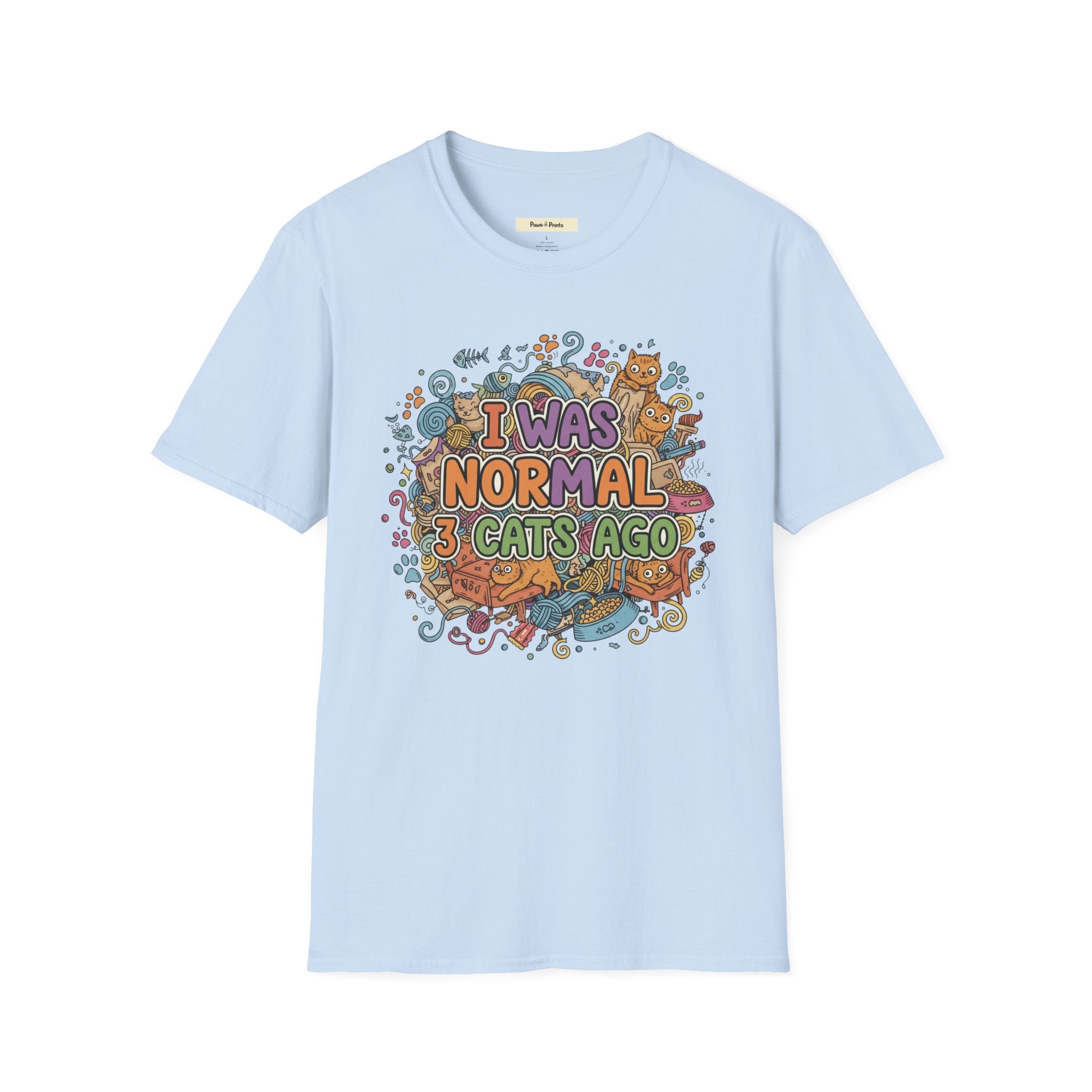 I Was Normal 3 Cats Ago T-Shirt