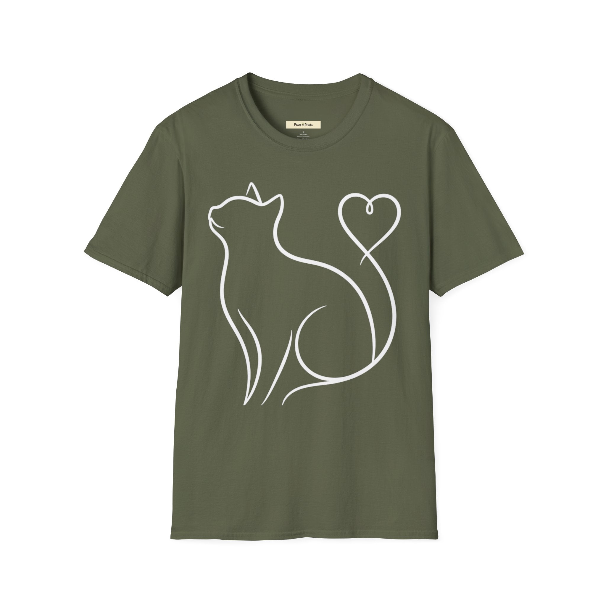 Heart Tail Cat T-Shirt