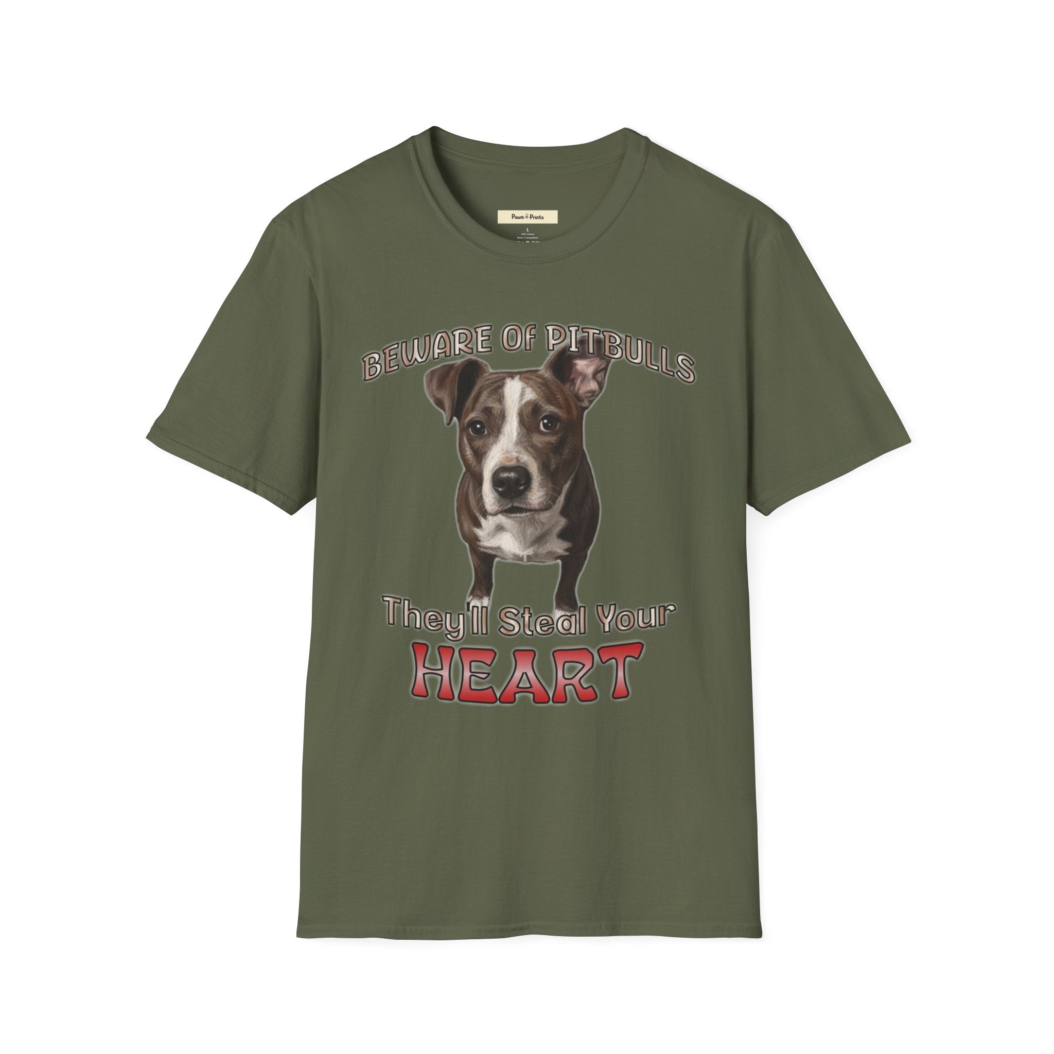 Beware of Pitbulls Dog T-Shirt