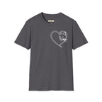 Cat Faced Heart T-Shirt