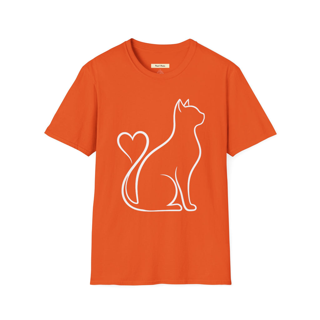 Cat Heart Tail T-Shirt