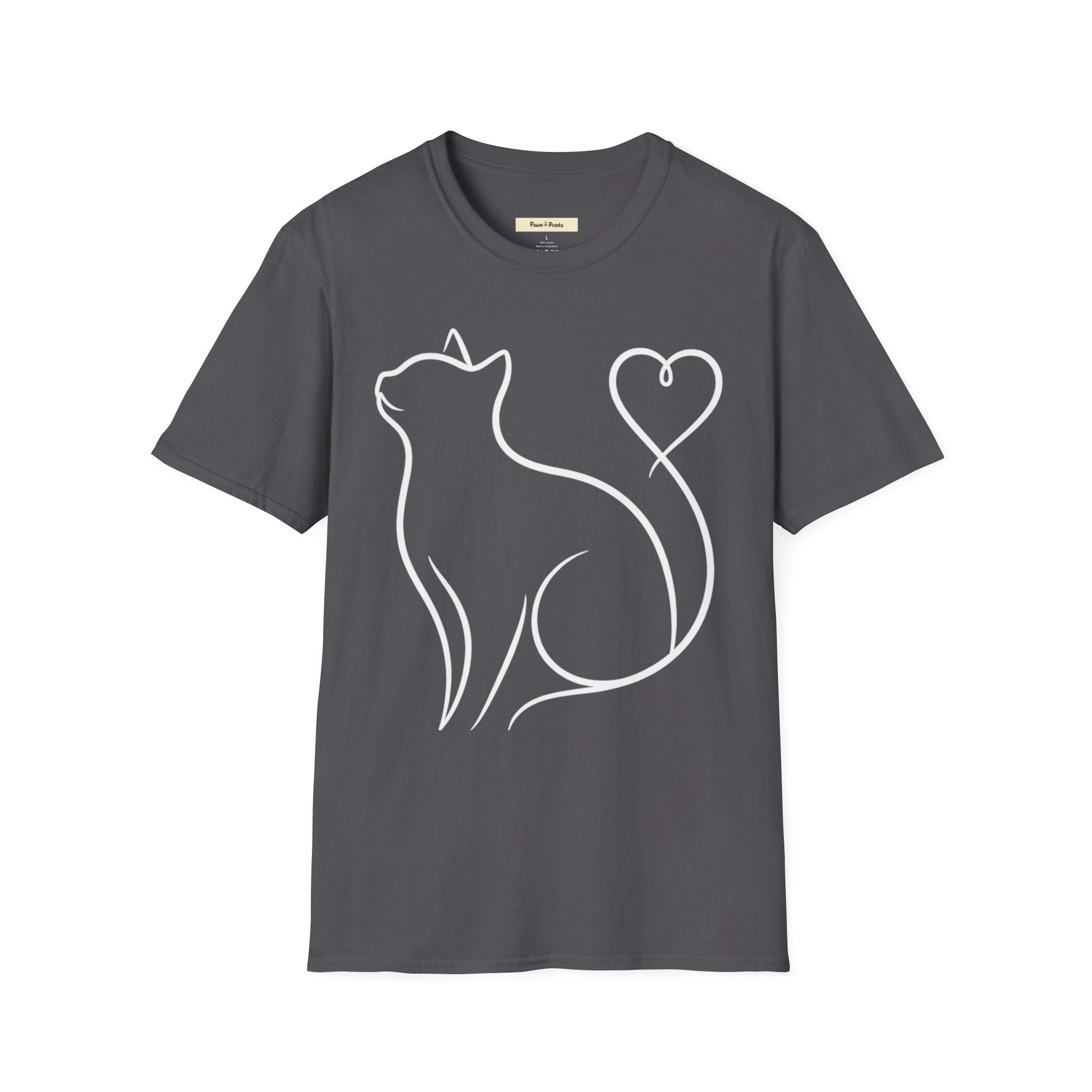 Heart Tail Cat T-Shirt