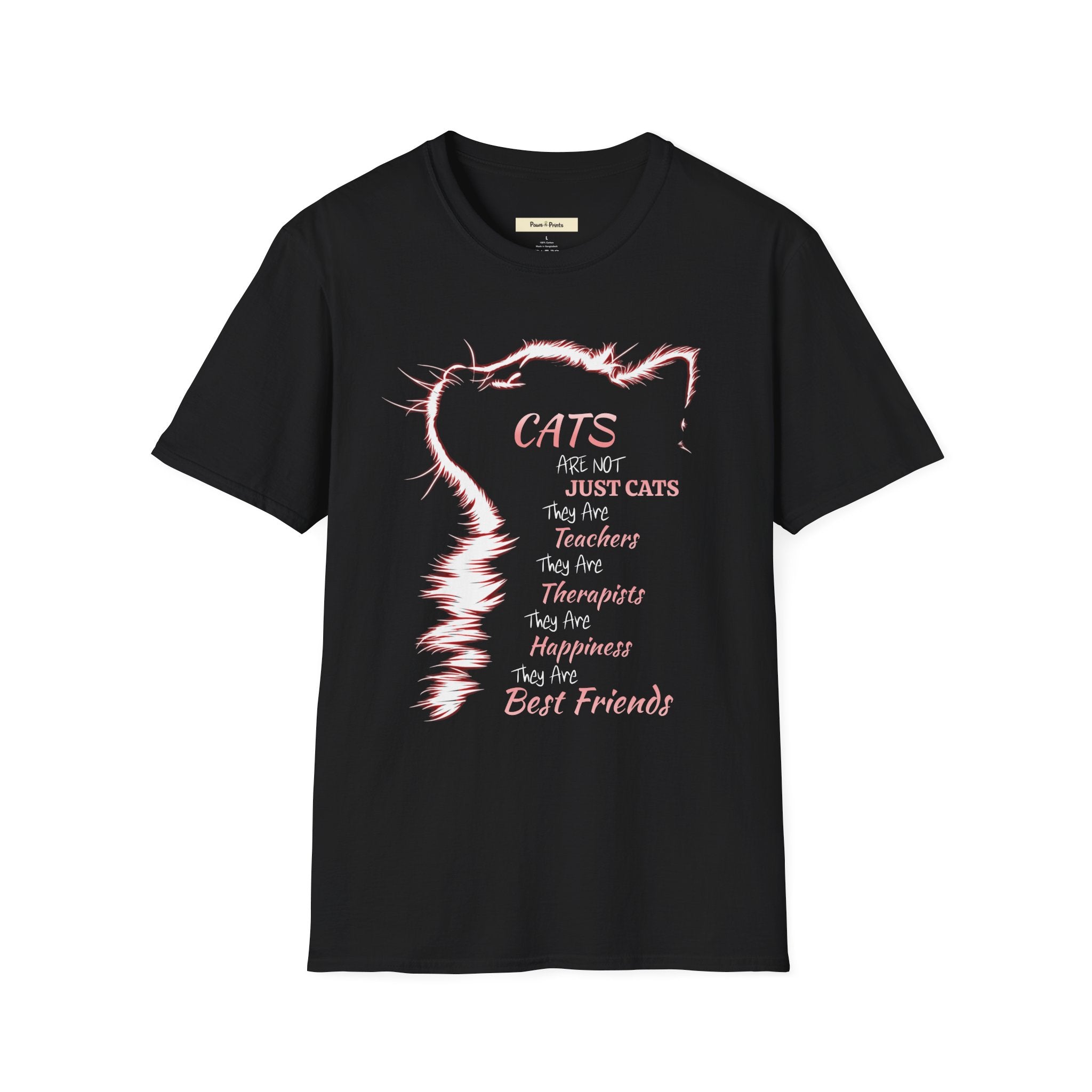 Cats Are Not Just Cats- Pink Glow T-Shirt