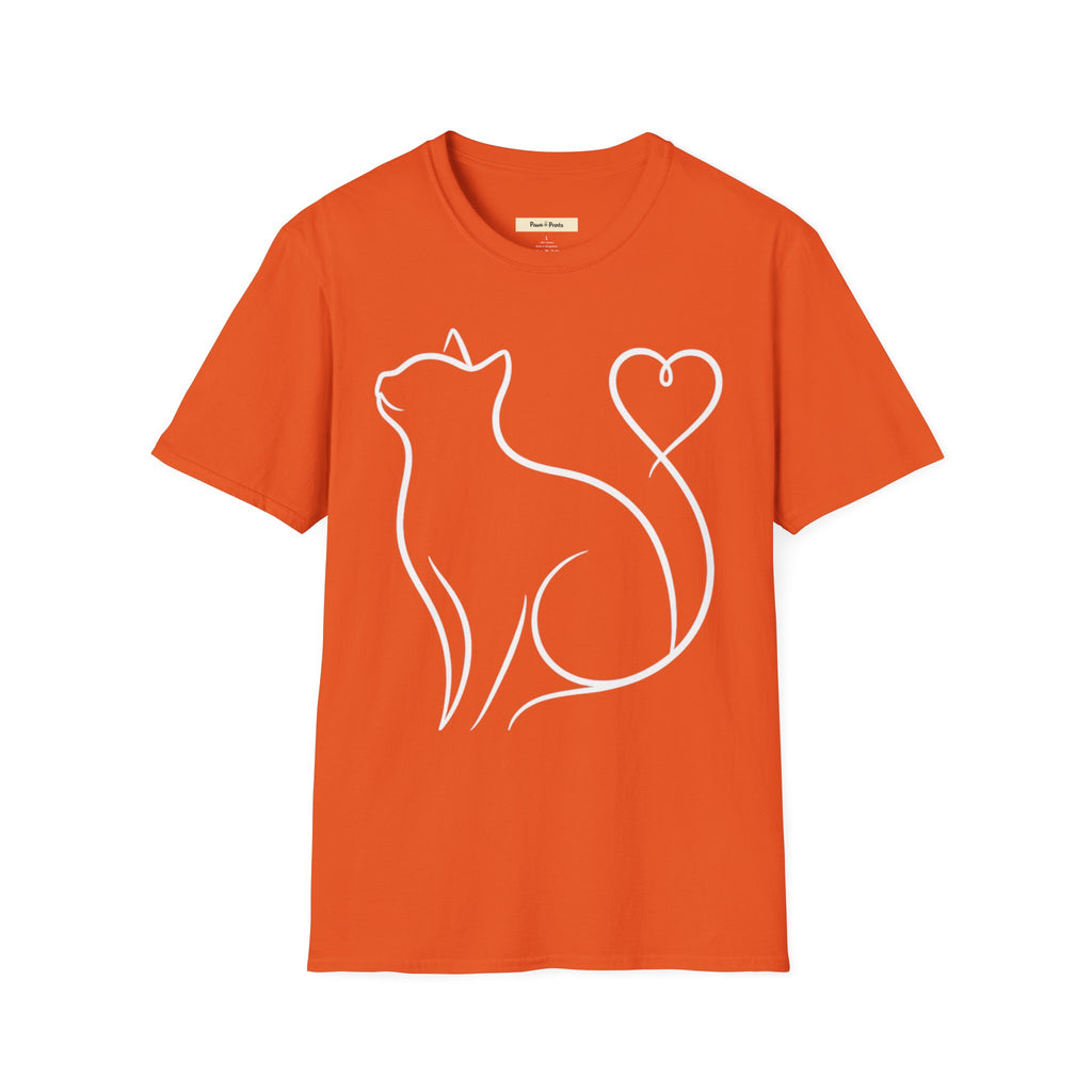 Heart Tail Cat T-Shirt