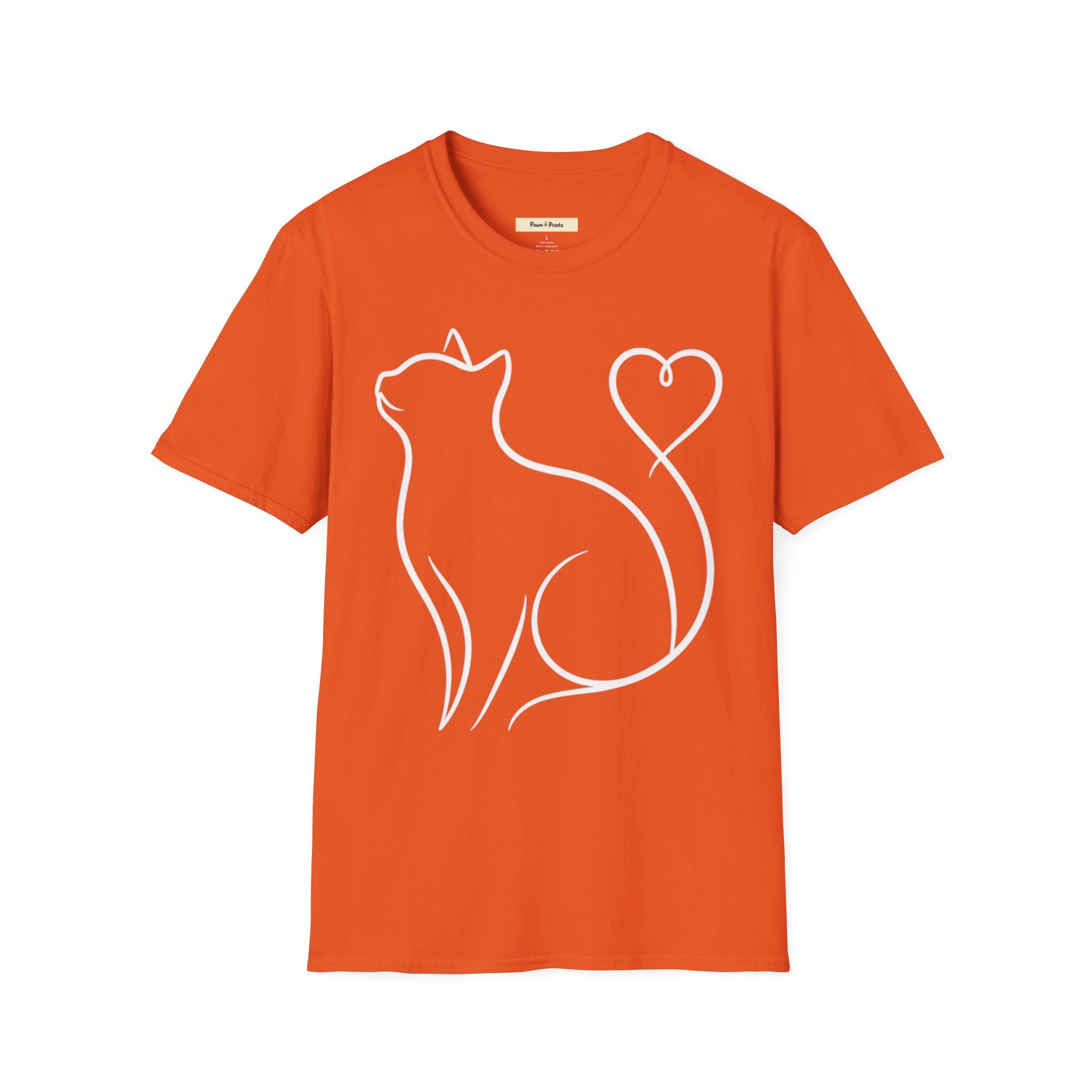 Heart Tail Cat T-Shirt