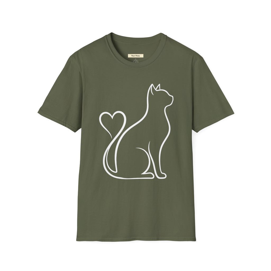 Cat Heart Tail T-Shirt