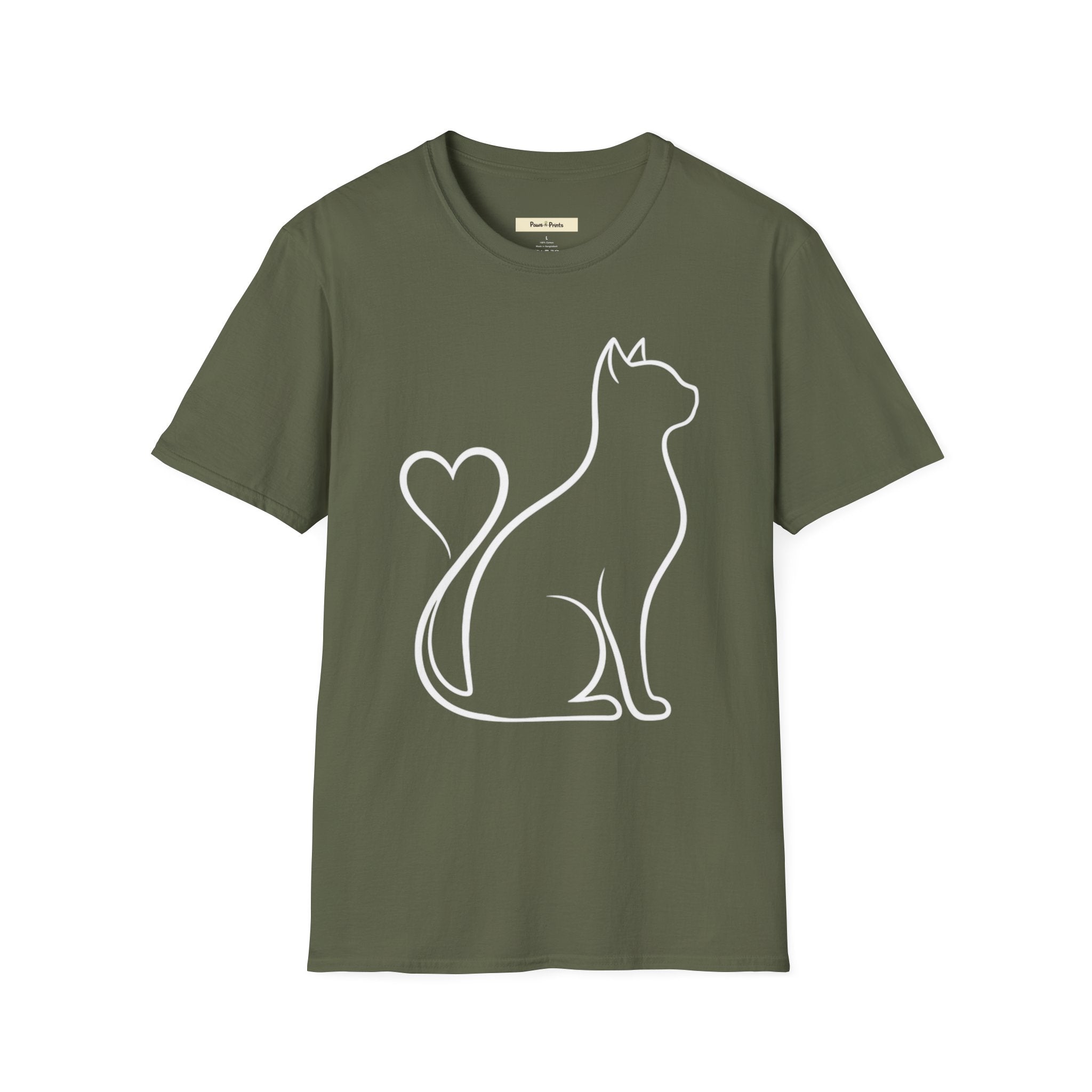 Cat Heart Tail T-Shirt