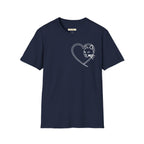 Cat Faced Heart T-Shirt