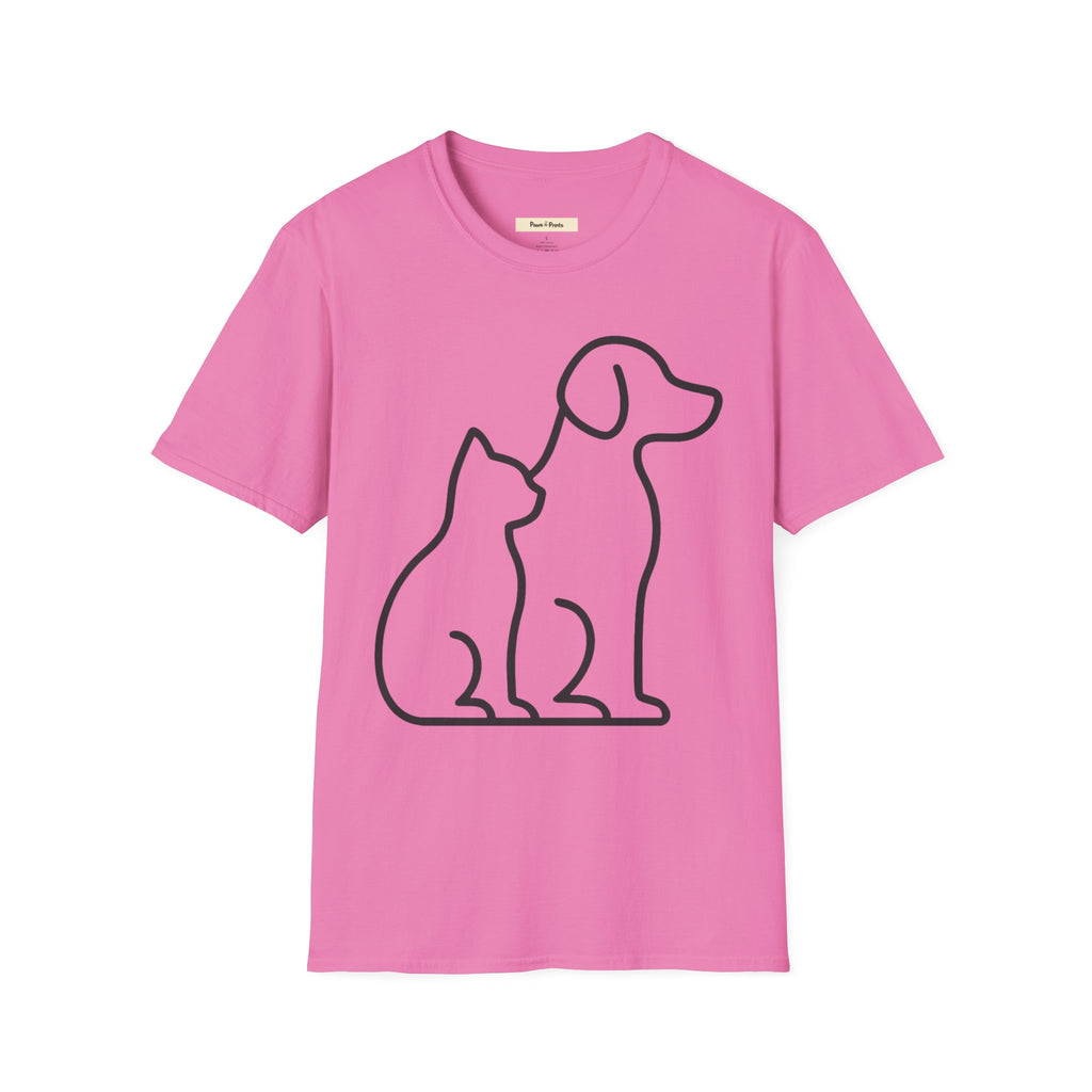 Puppy and Kitten Dog& Cat  T-Shirt