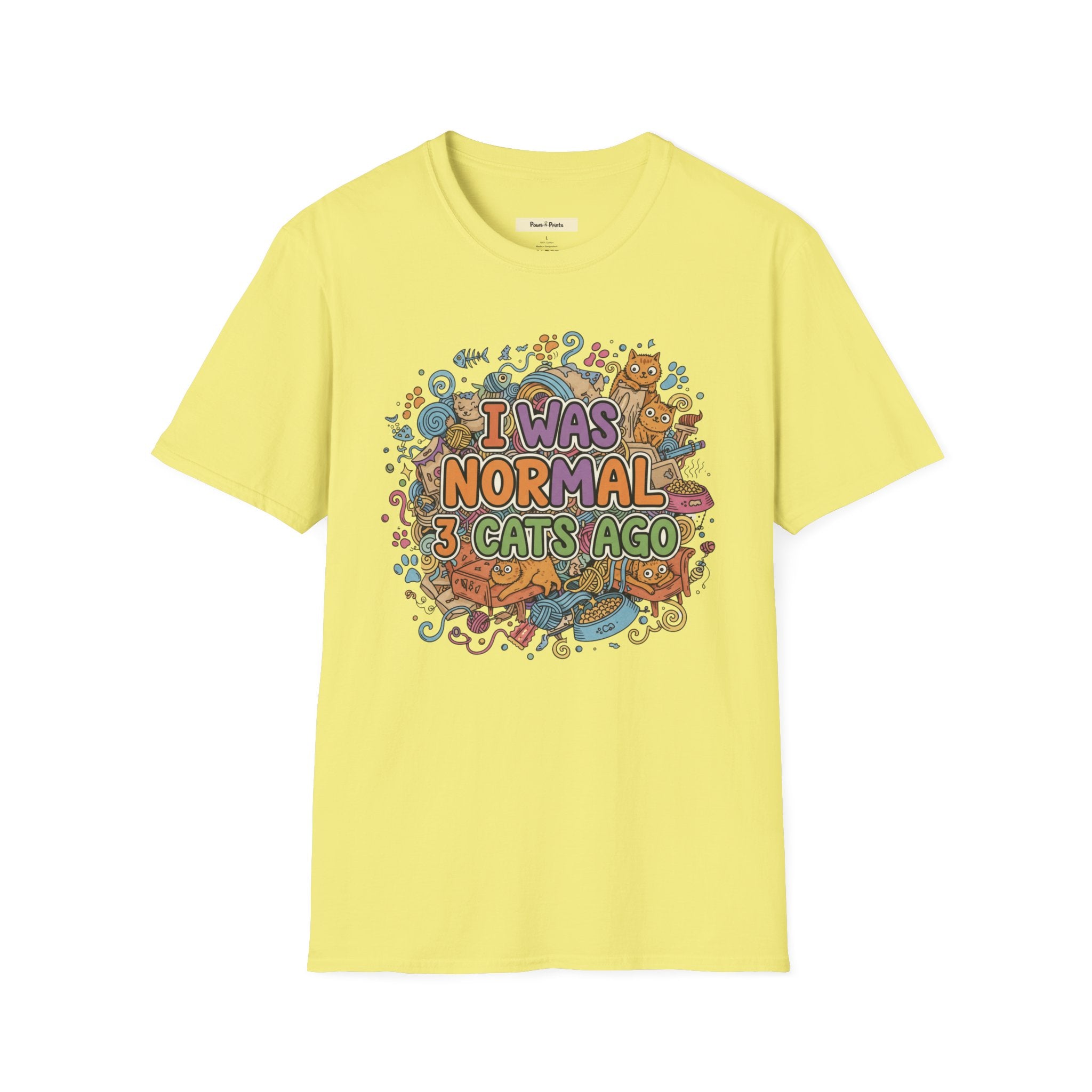 I Was Normal 3 Cats Ago T-Shirt