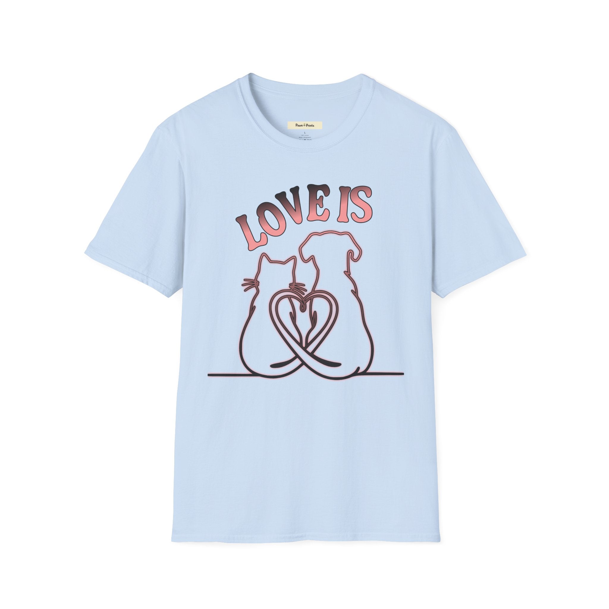 Love is- Cat and Dog T-Shirt