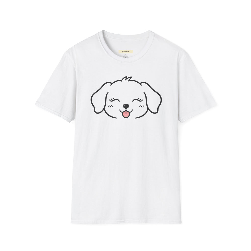 Happy Puppy Face Dog T-Shirt