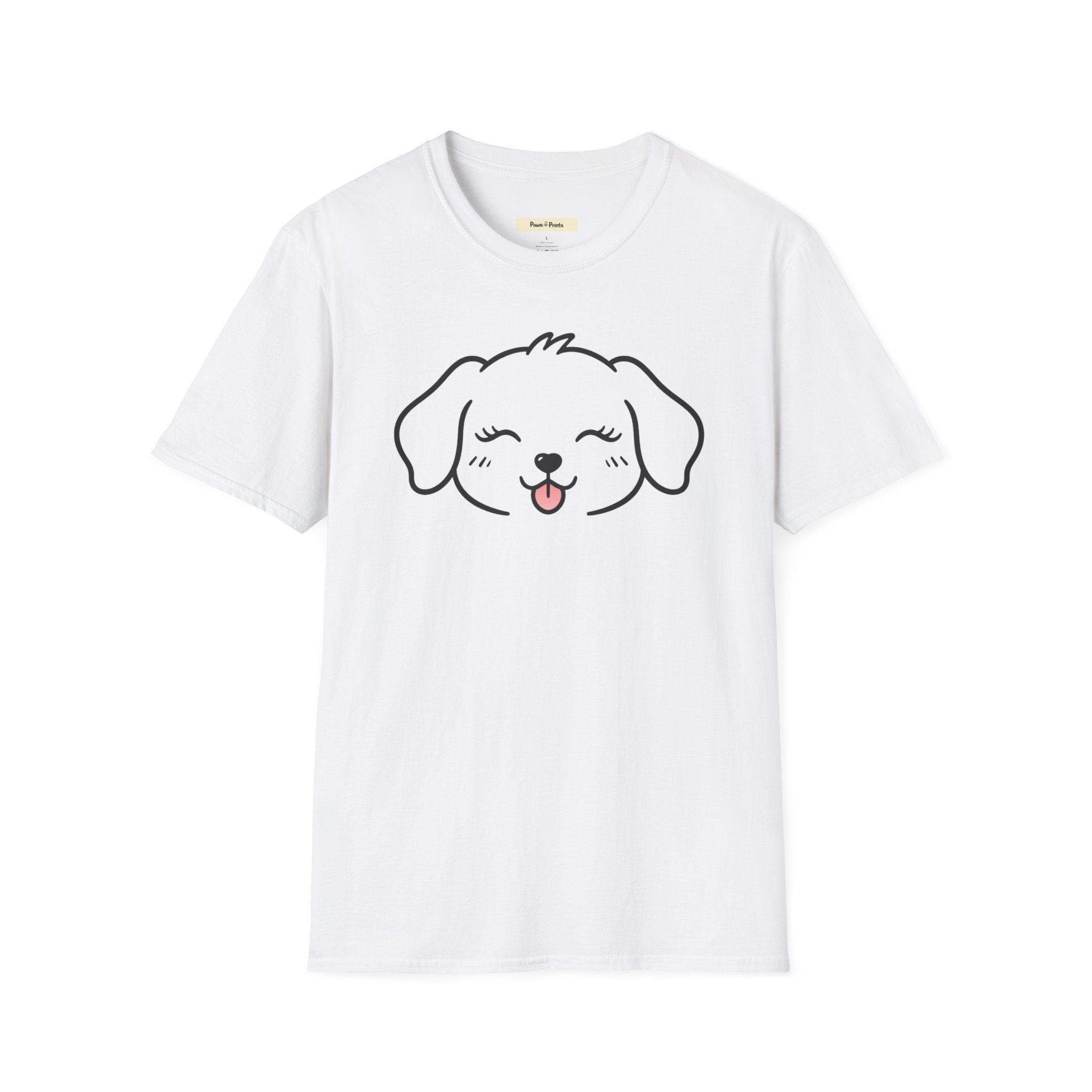 Happy Puppy Face Dog T-Shirt