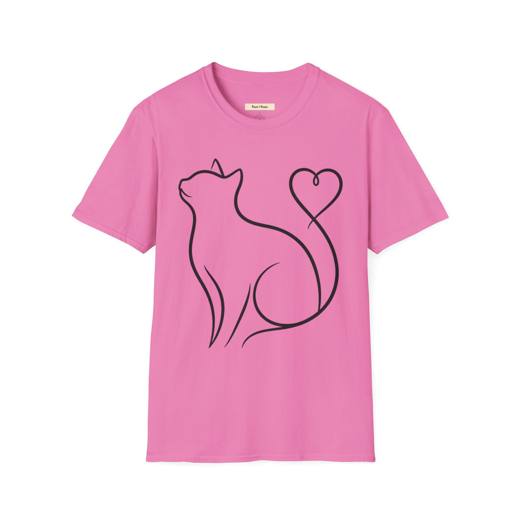 Heart Tail Cat T-Shirt