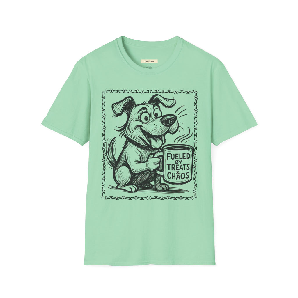 Fueled By Treats and Chaos Dog T-Shirt