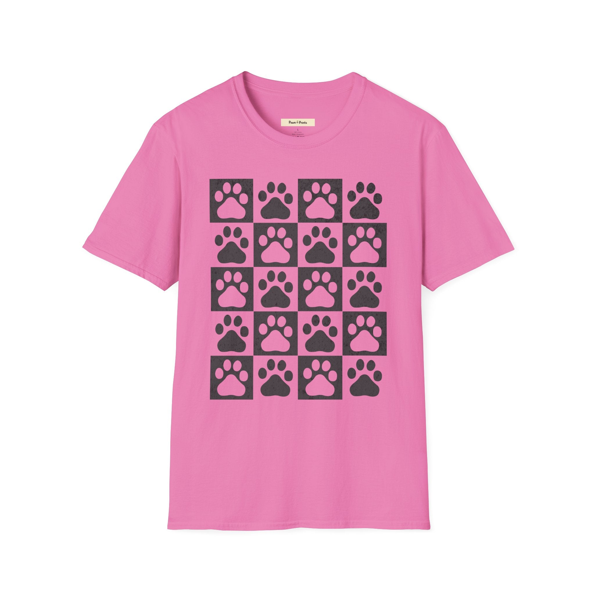 Dog Paw Chess Board T-Shirt