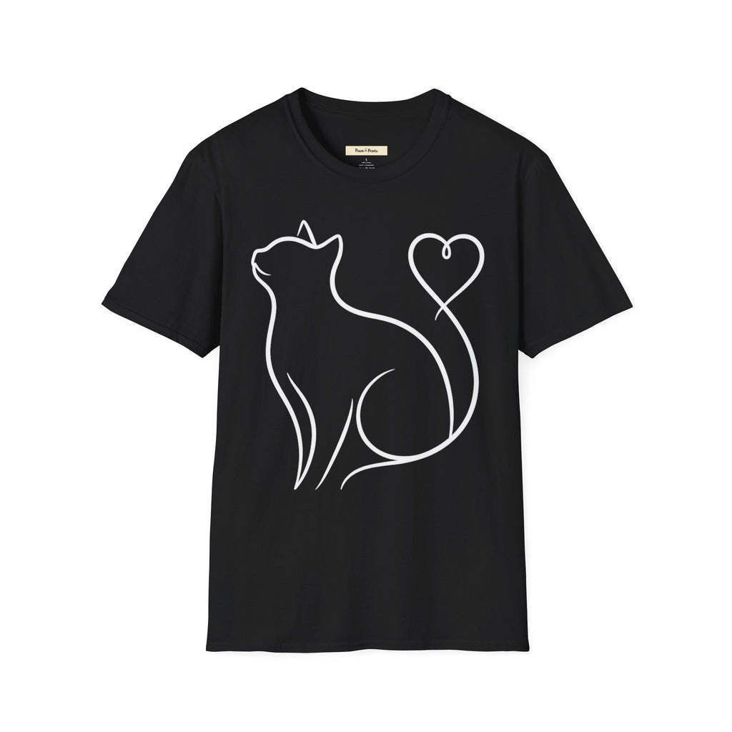 Heart Tail Cat T-Shirt