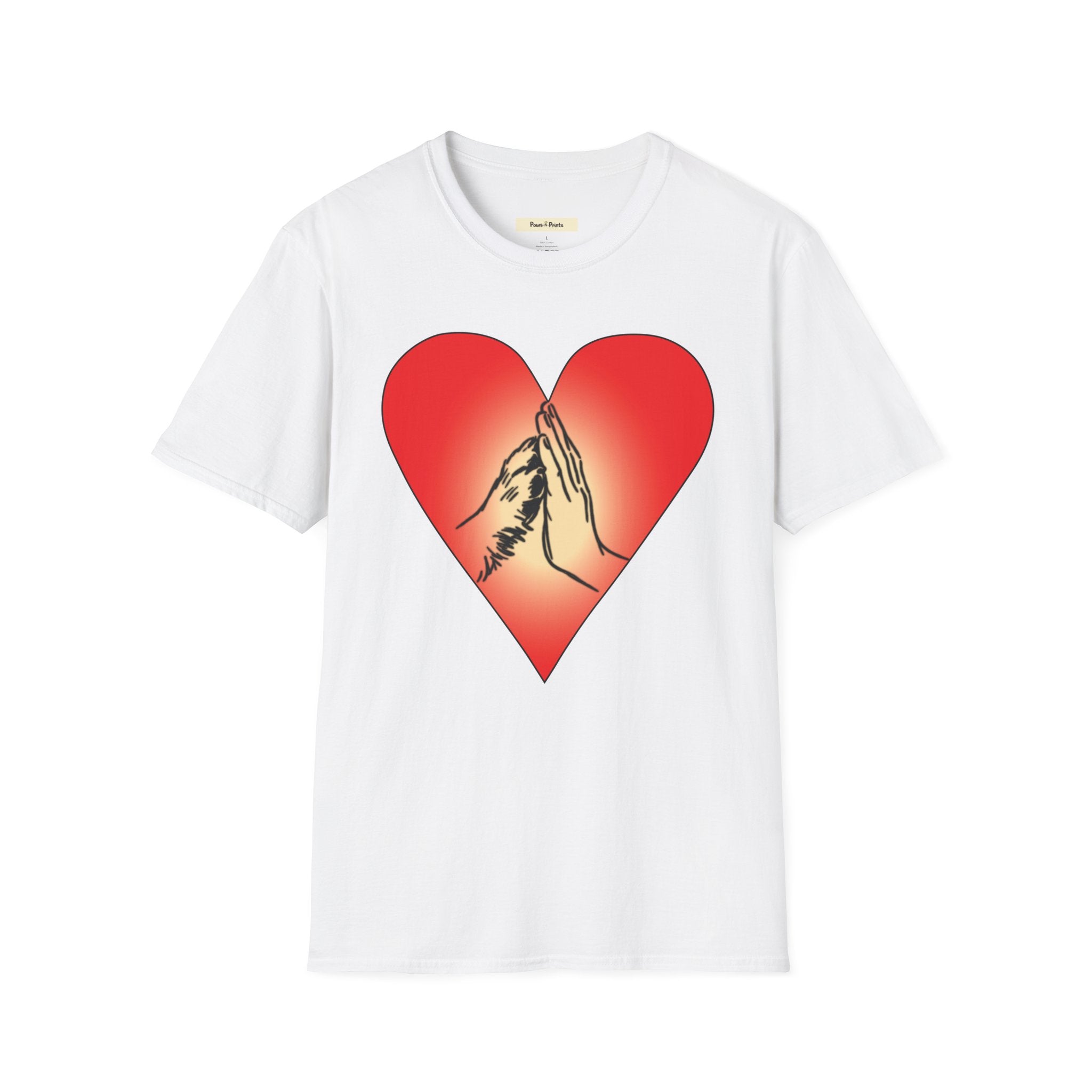 High Five Dog Paw- Color T-Shirt