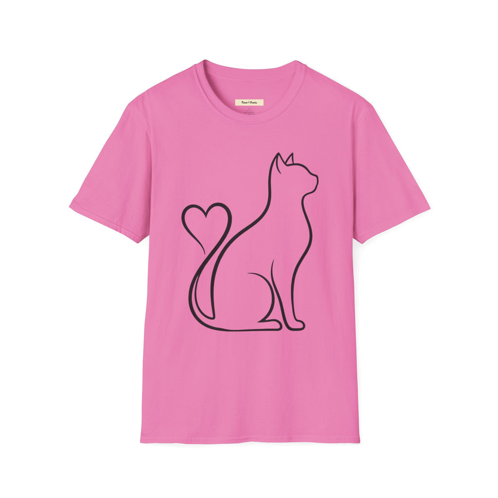 Cat Heart Tail T-Shirt