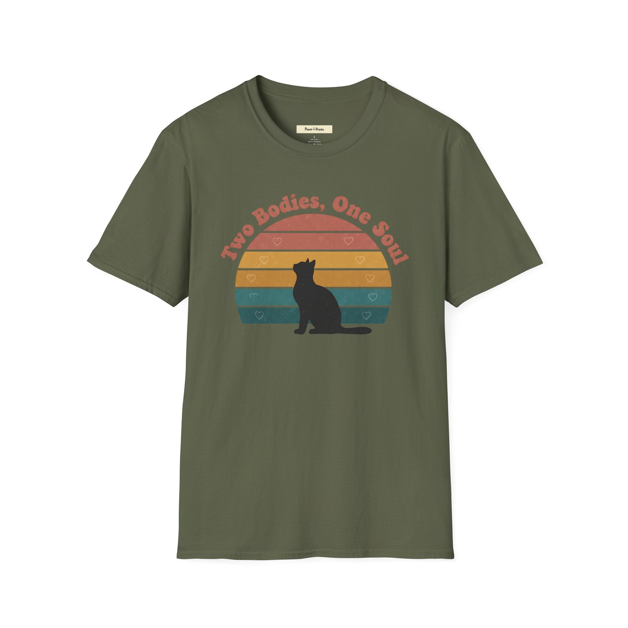 Two Bodies One Soul Cat T-Shirt