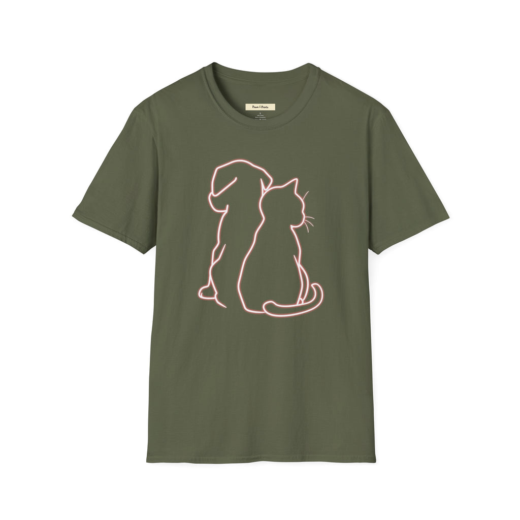 Pup an Kittie Cat & Dog T-Shirt