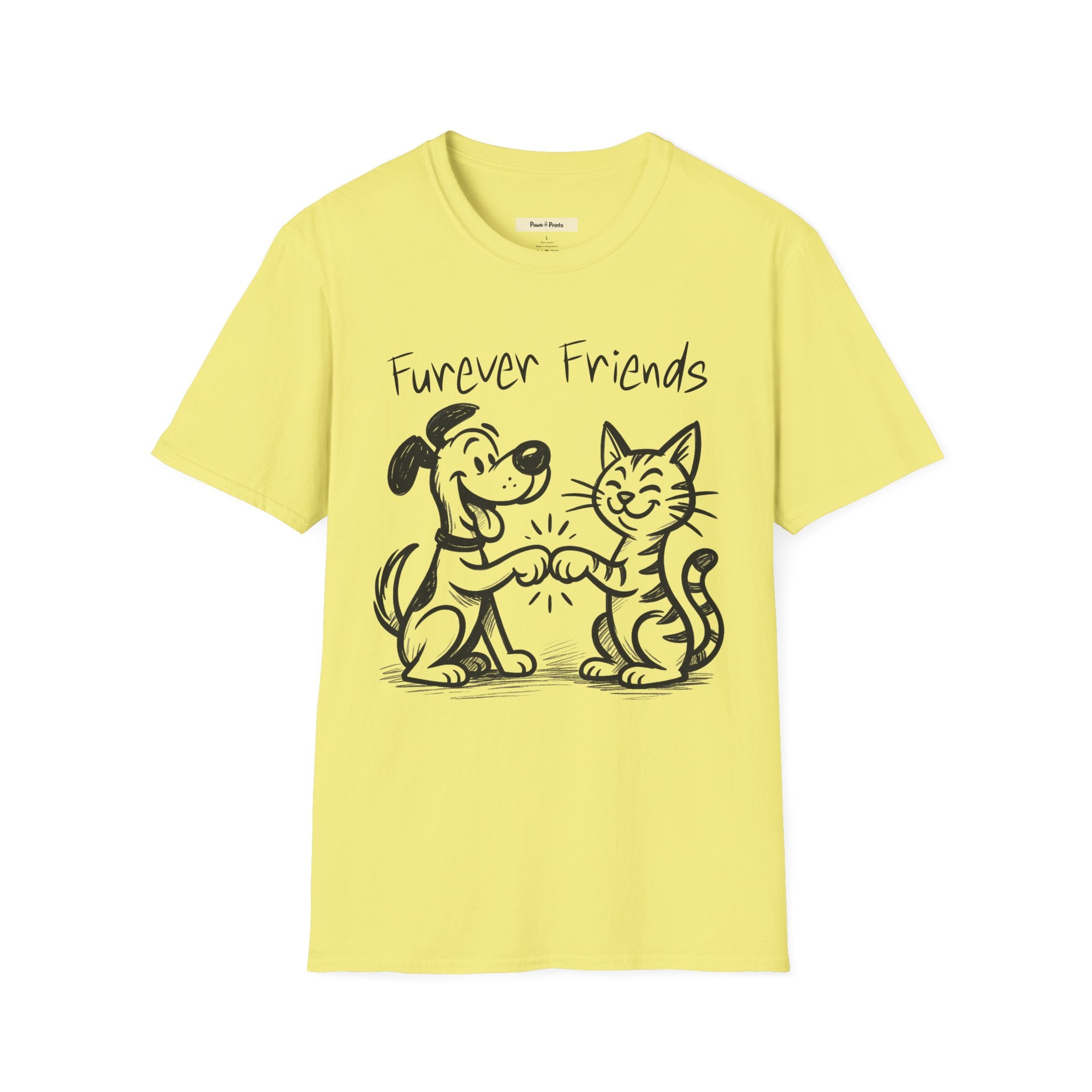 Furever Friends- Cat and Dog T-Shirt