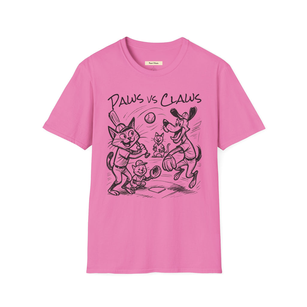 Paws vs Claws- Dog and cat T-Shirt
