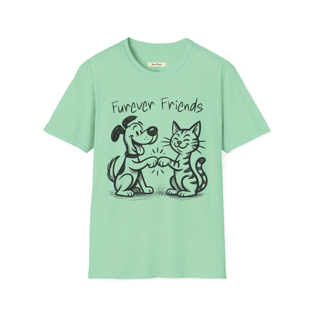 Furever Friends- Cat and Dog T-Shirt