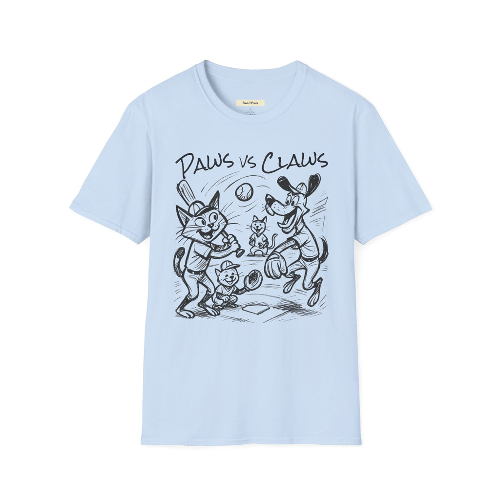 Paws vs Claws- Dog and cat T-Shirt