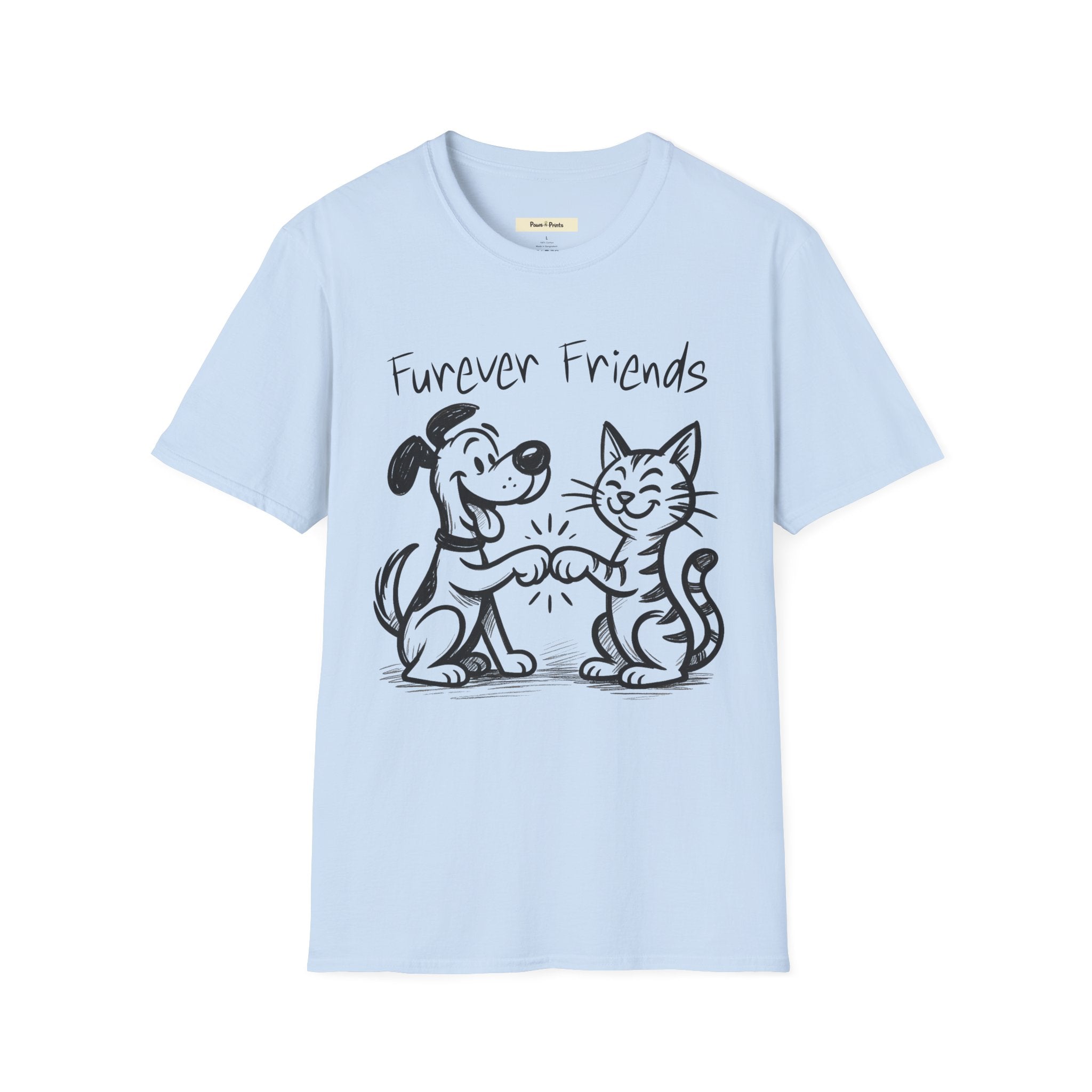 Furever Friends- Cat and Dog T-Shirt