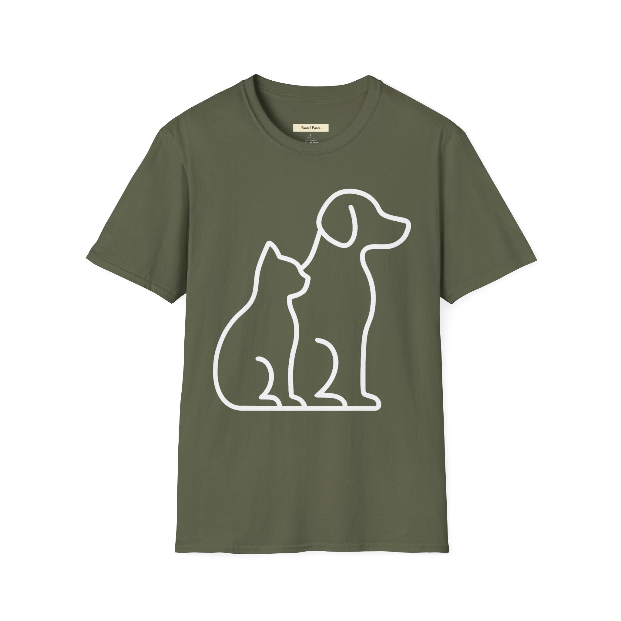 Puppy and Kitten Dog& Cat  T-Shirt